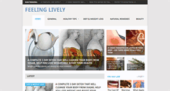 Desktop Screenshot of feelinglively.com